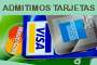 Admitimos pago con tarjetas
