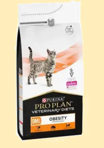 Saco de pienso Obesity purina para control de peso en gatos